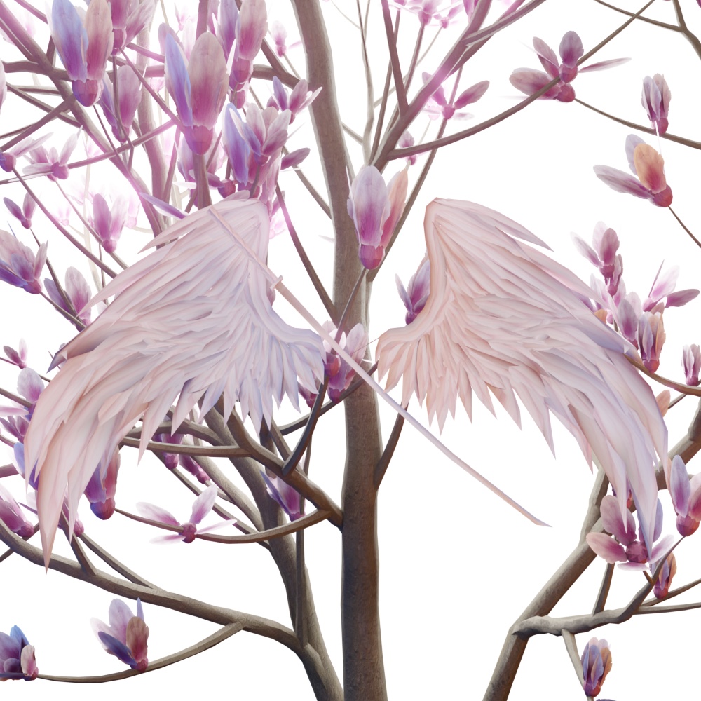 【3Dmodel】 绽放的双翼