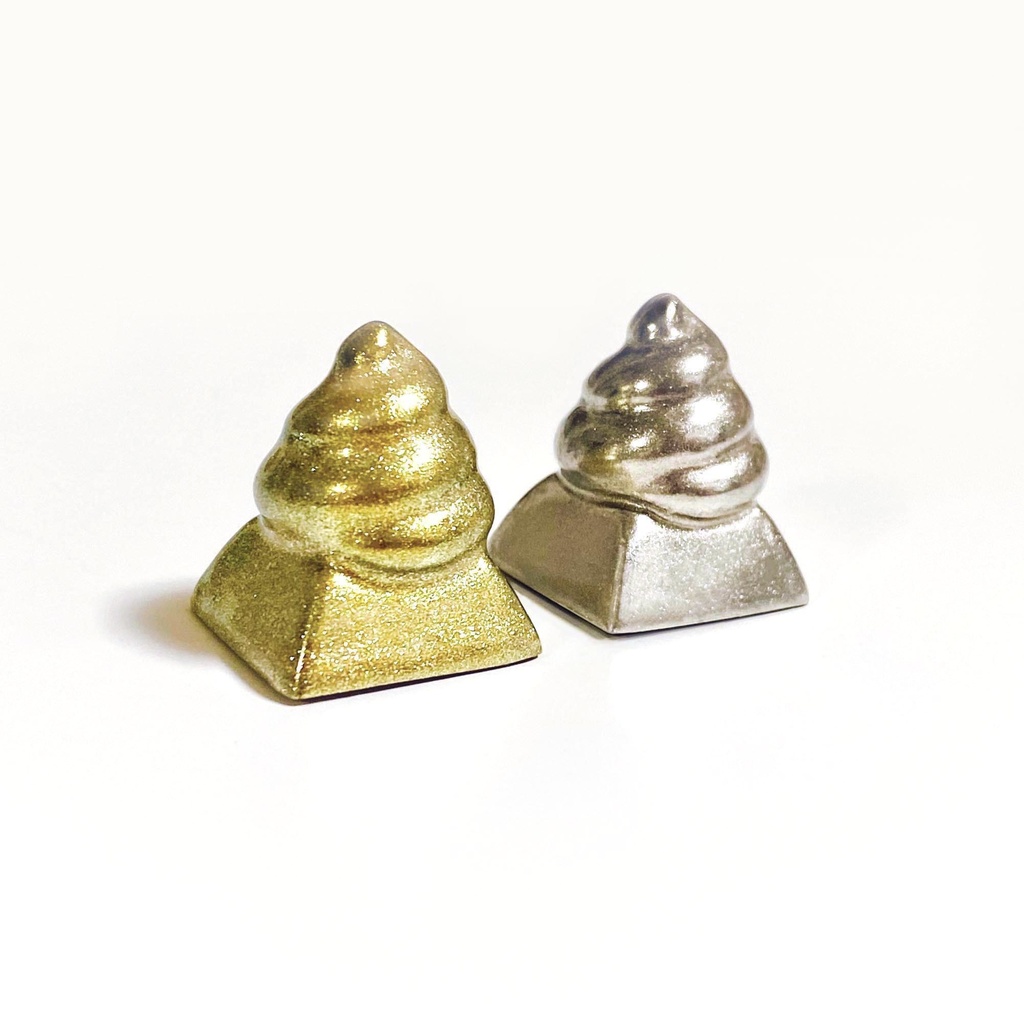 poop keytop metal color