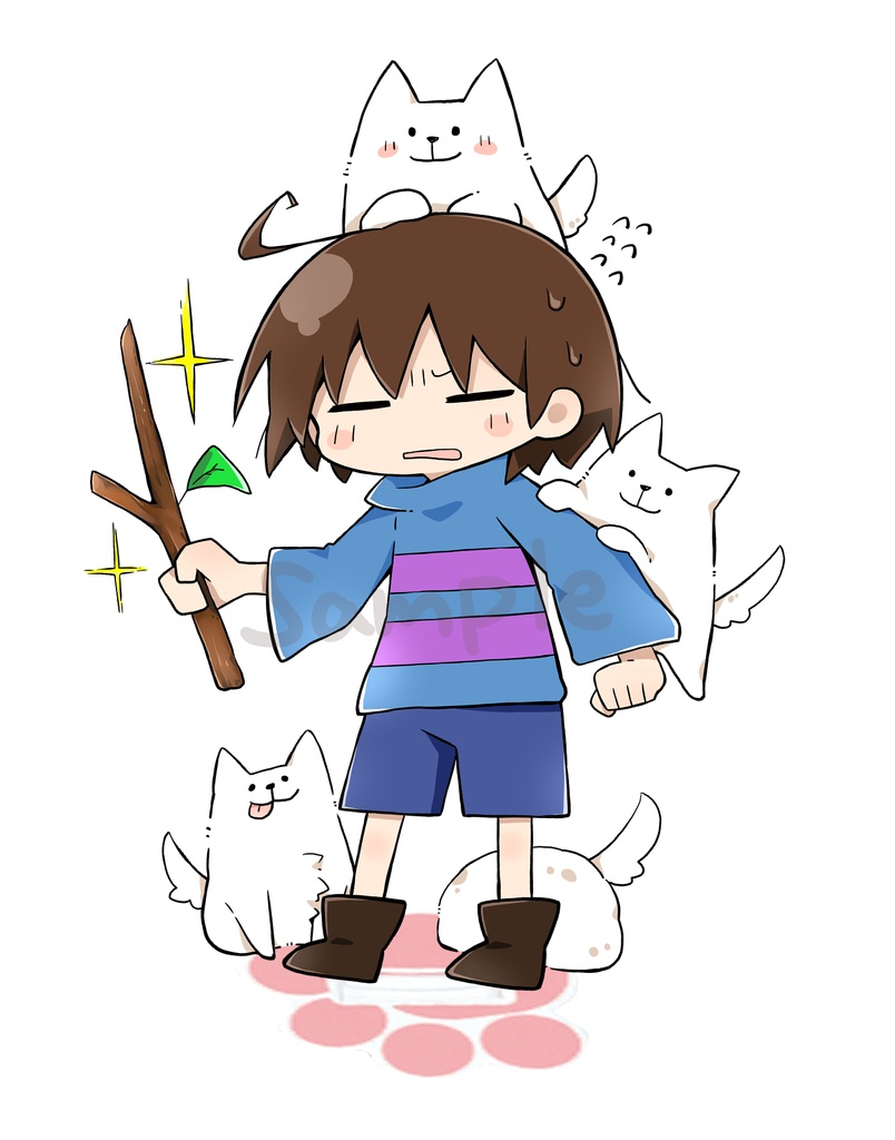 フリスク&犬のアクリルスタンド