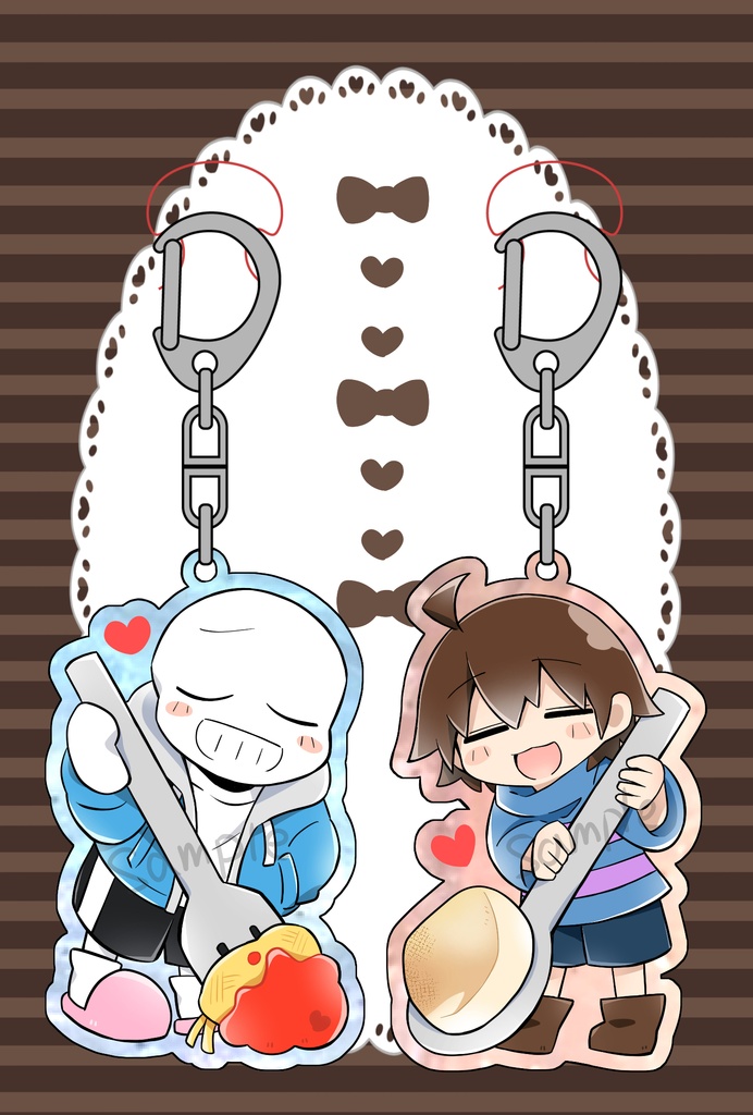 サイズ＆フリスクペアアクキー