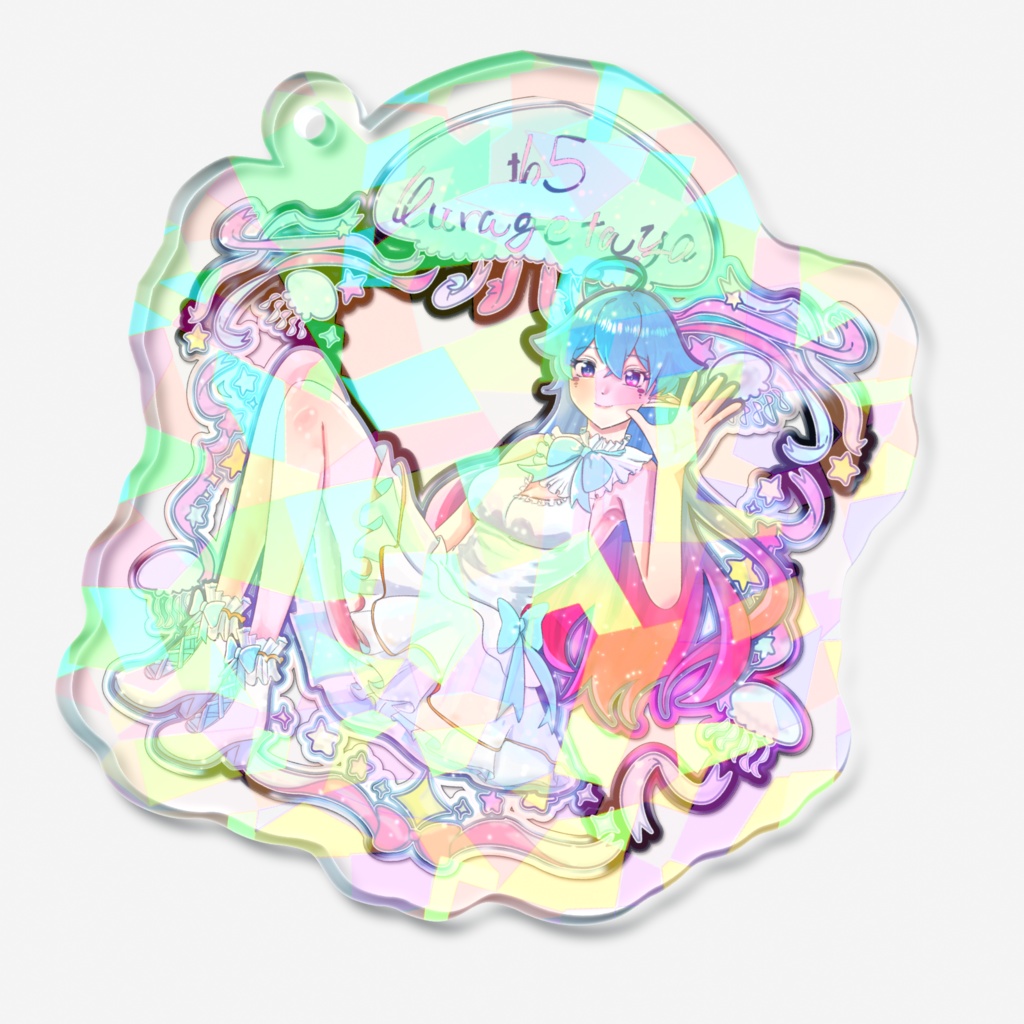 【5周年記念】ホログラムアクリルキーホルダー