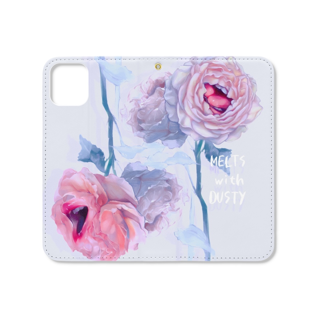 おくち薔薇ちゃん手帳型iPhoneケース