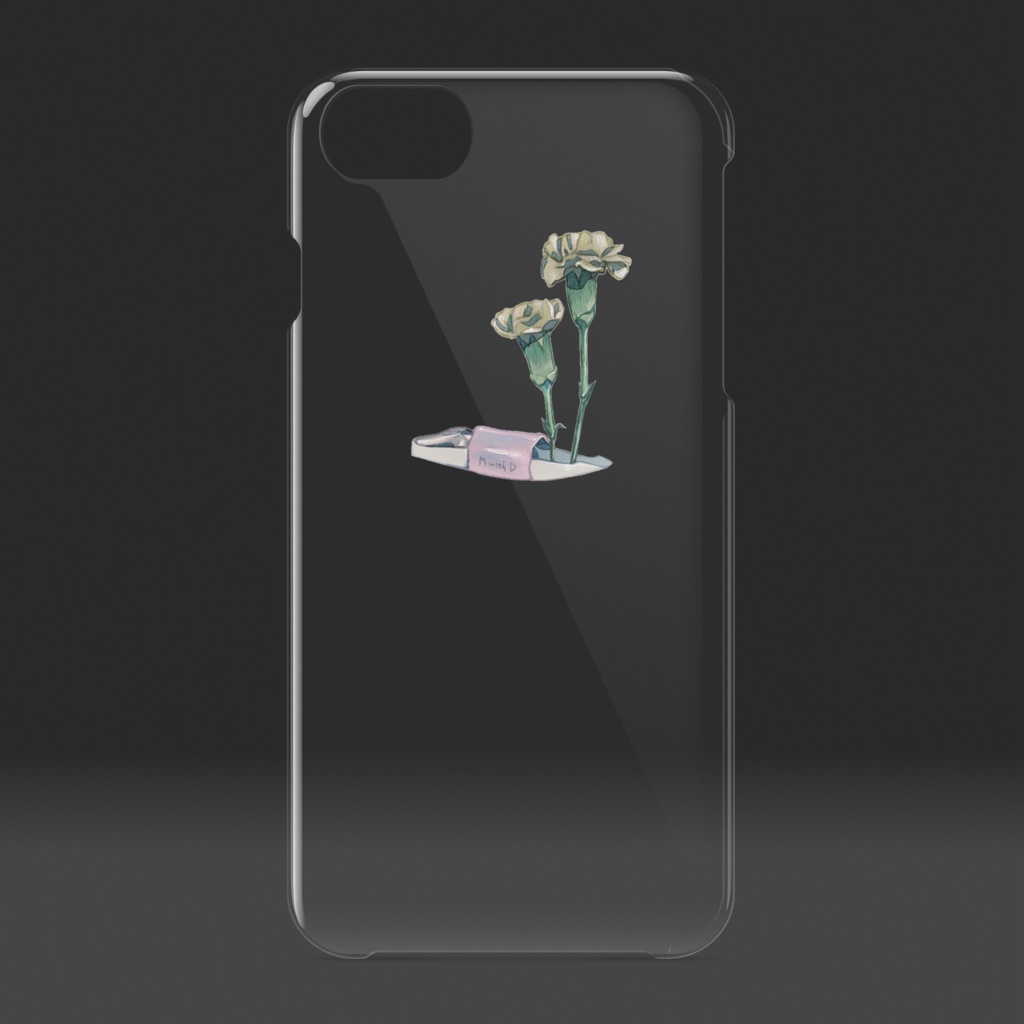 ポッケのタバコとお花ちゃんクリアケース