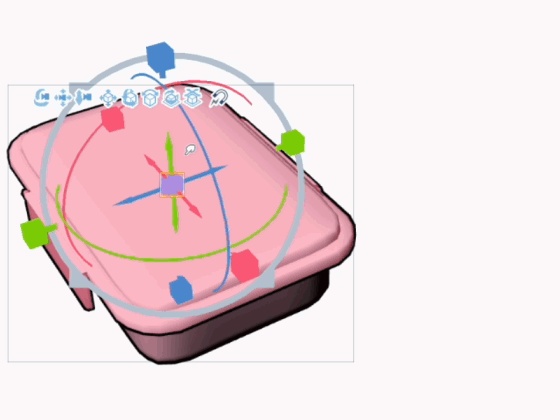 3Dお弁当箱【クリスタ用3D/cs3o】