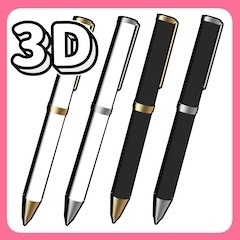 3Dシックなボールペン【クリスタ用3D/cs3o】