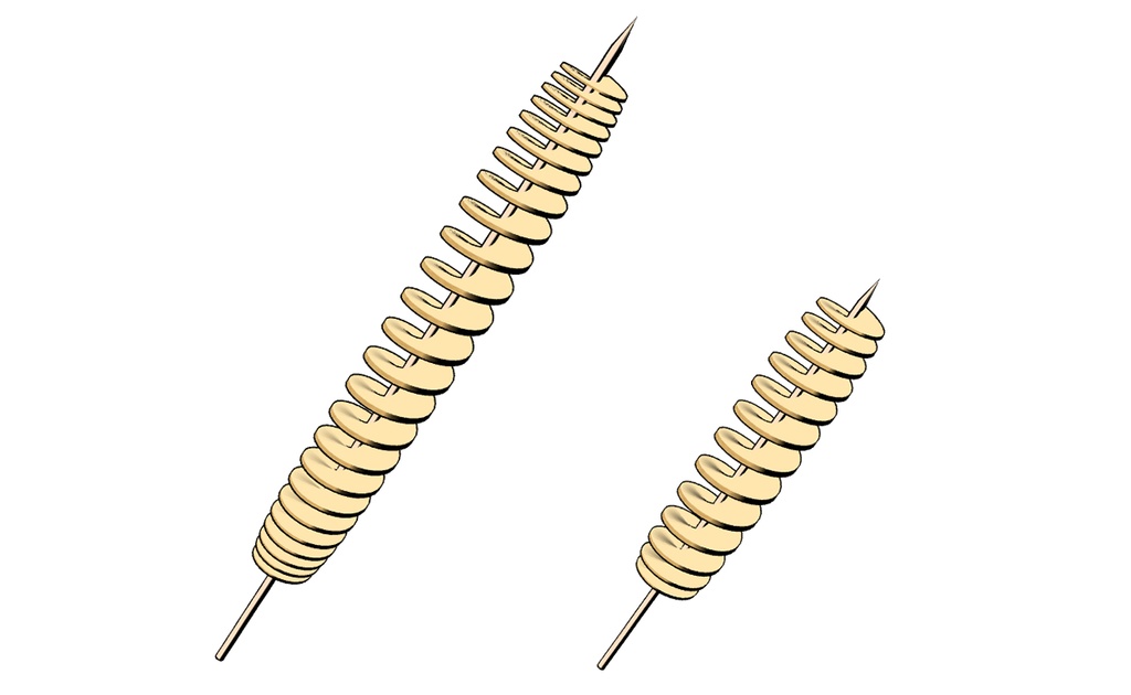 3Dトルネードポテト2点セット【クリスタ用3D/cs3o】