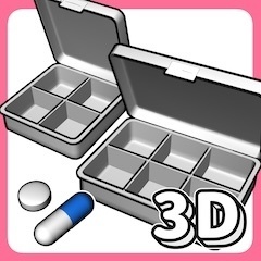 可動!3Dピルケース・薬 4点セット【クリスタ用3D/cs3o】
