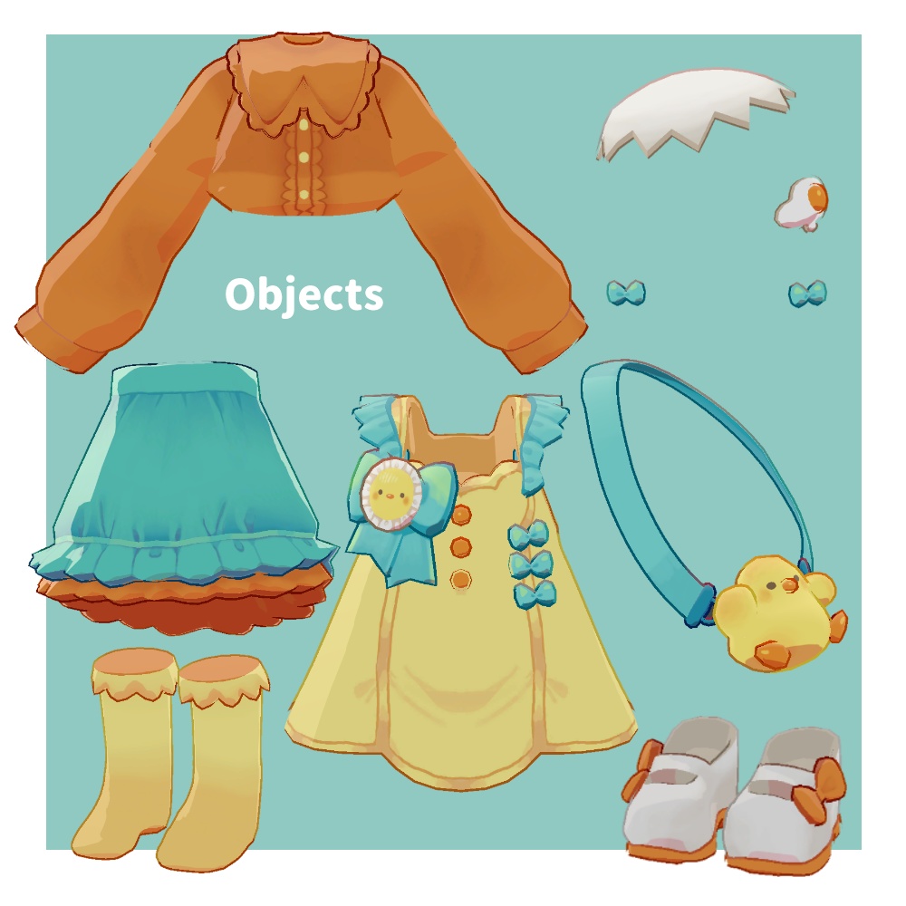 ちこぴよ Chikopiyo / オリジナル3Dモデル