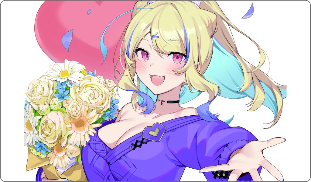 菫崎リン1周年記念グッズ【プレイマット】