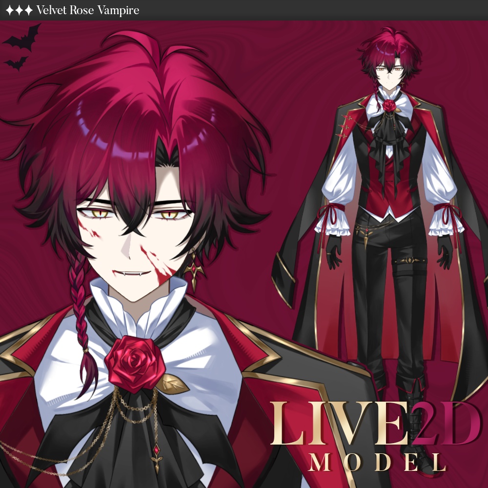 [Live2D Model] Velvet Rose Vampire
