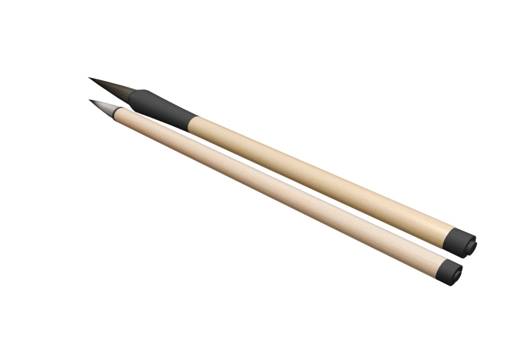 3Dモデル【書道セット】