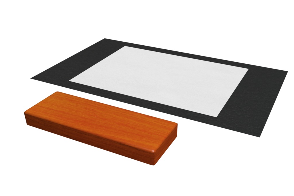 3Dモデル【書道セット】