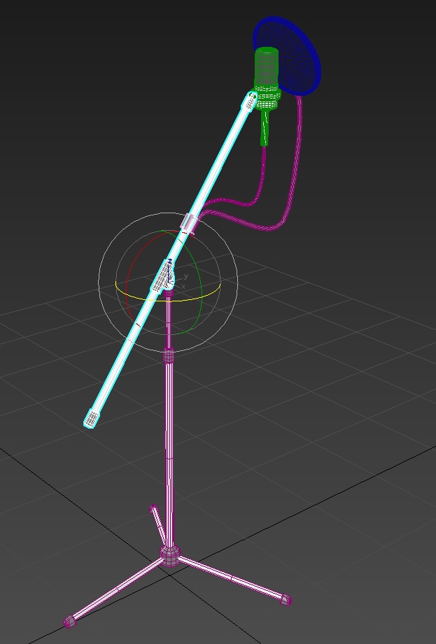 3Dモデル【レコーディング・マイク】
