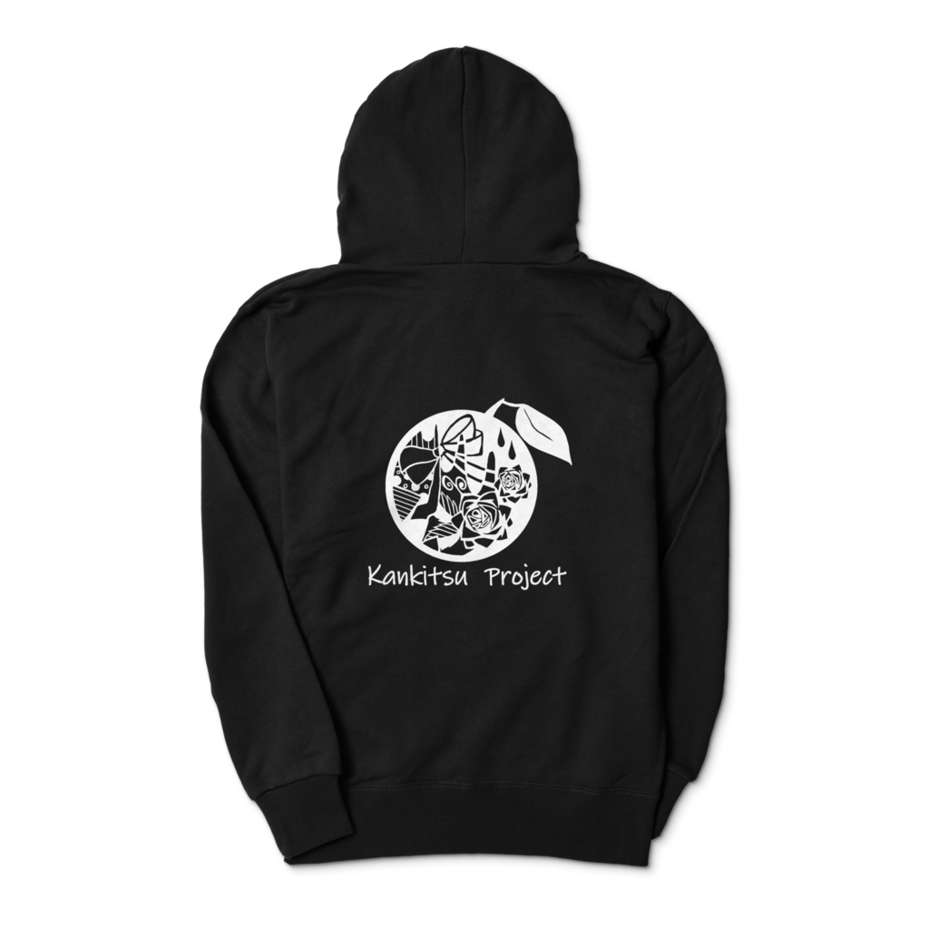 MIKAN ORANGEパーカー(黒)