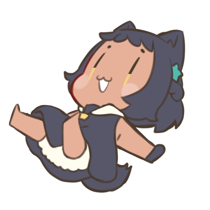 きの子ちゃん黒ウーロンちゃんのぷかぷかアクキーa