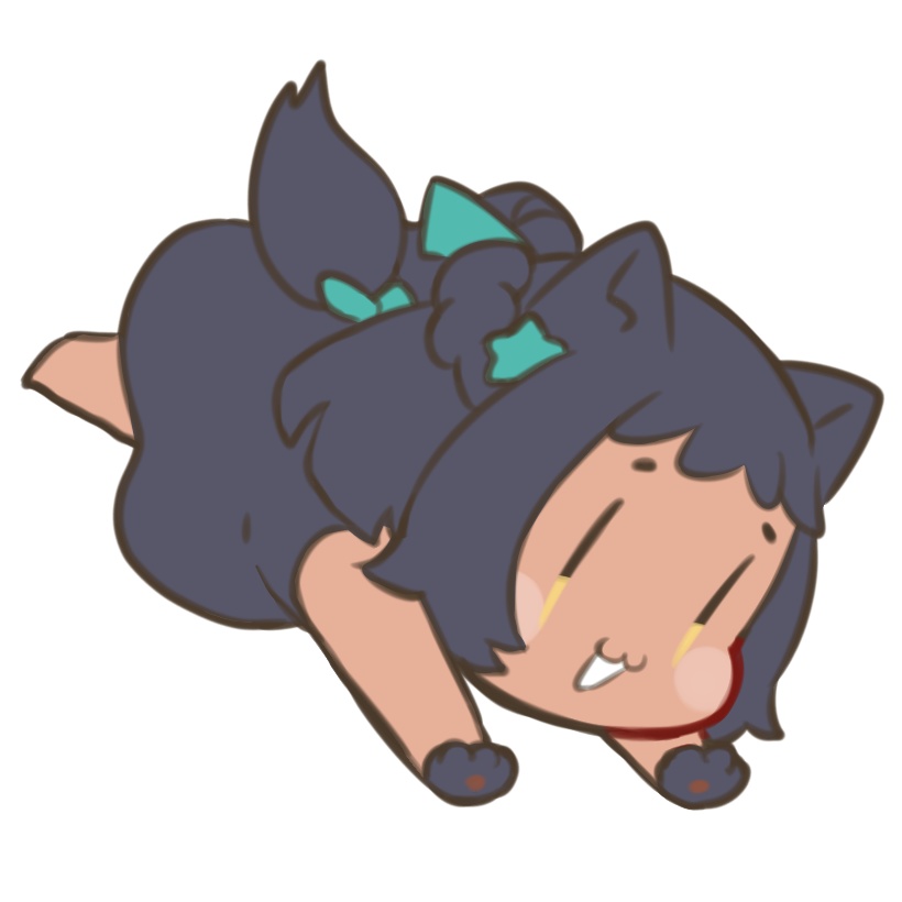 きの子ちゃんと黒ウーロンちゃんのぷかぷかアクキーb