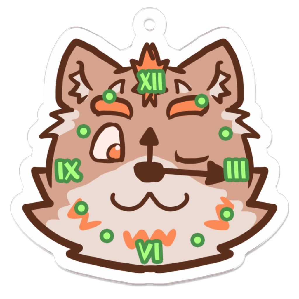 べるどけいアクリルキーホルダー