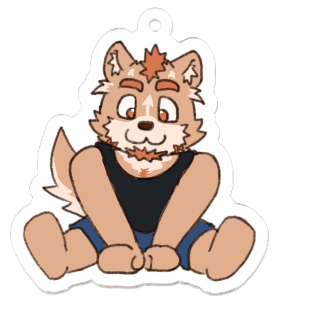 おすわりべるどんアクリルキーホルダー