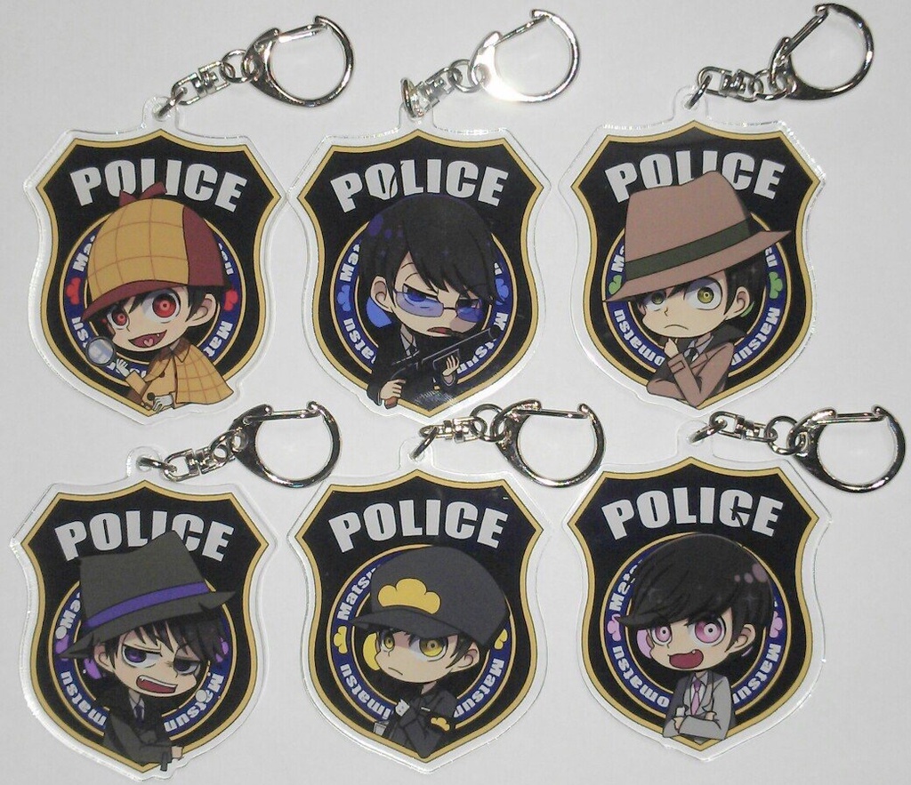 ポリス松アクリルキーホルダー