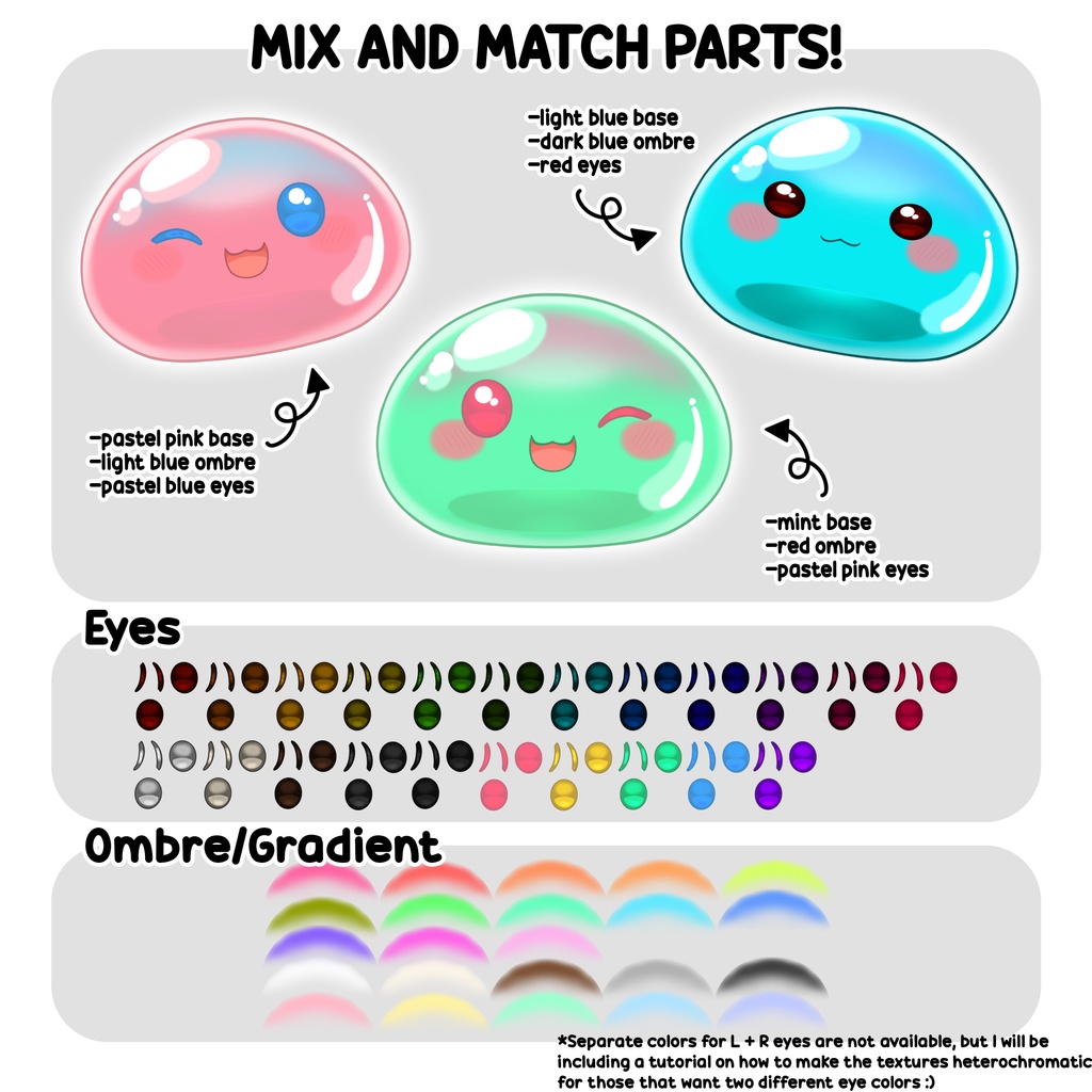 【Live2Dモデル】カスタムスライム Customizable L2D Slime Vtuber Model