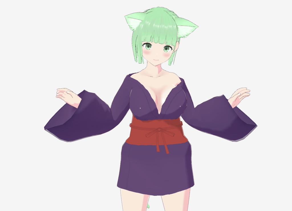 VroidoStudio用衣装　ミニ浴衣