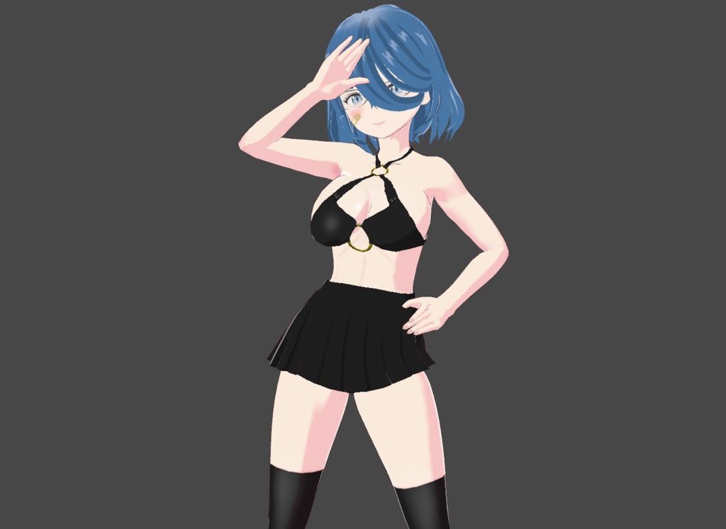 青髪巨乳ちゃん VRoidファイル