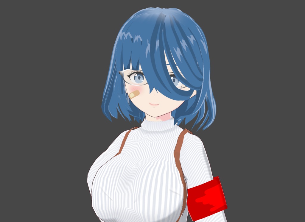 青髪巨乳ちゃん VRoidファイル