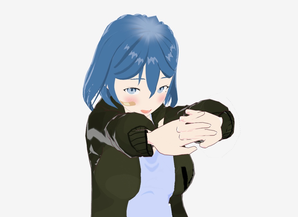 青髪巨乳ちゃん VRoidファイル