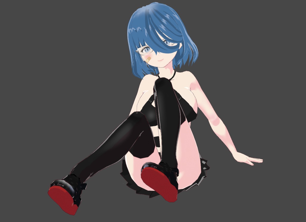 青髪巨乳ちゃん VRoidファイル