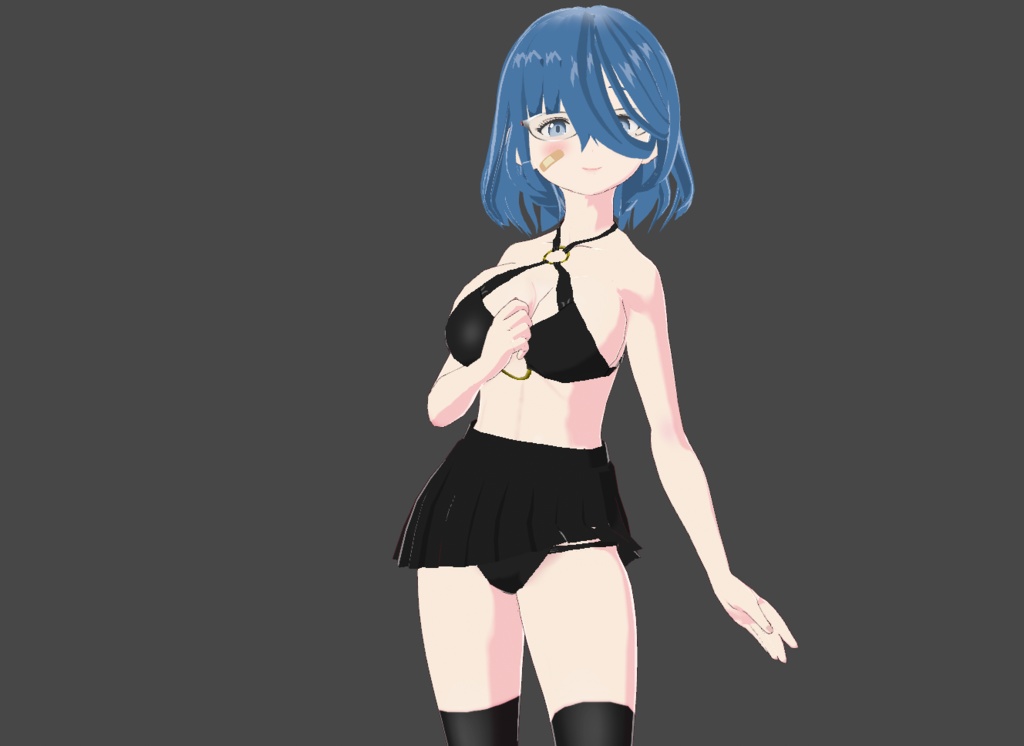 青髪巨乳ちゃん VRoidファイル