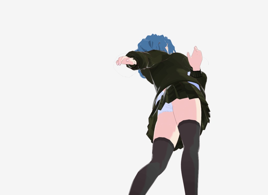 青髪巨乳ちゃん VRoidファイル