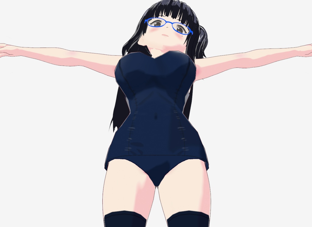 巨〇のパツパツ旧スク