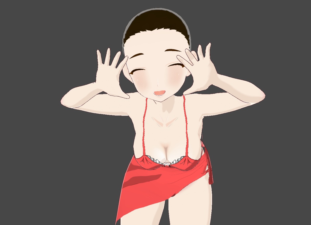 サナギ小隊長式Vroidベースモデル(素材単体での使用OK!)