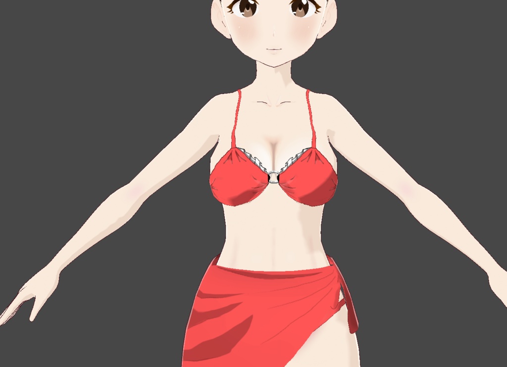 サナギ小隊長式Vroidベースモデル(素材単体での使用OK!)