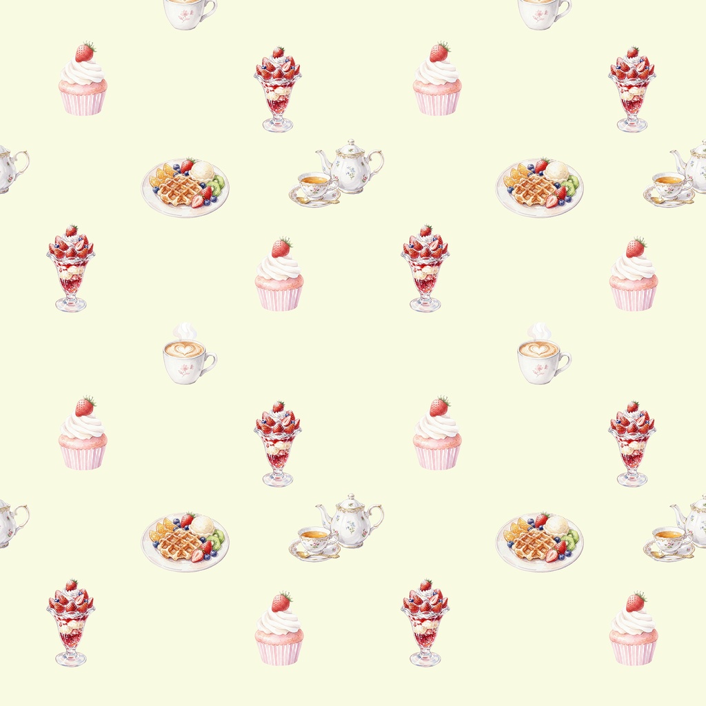 スイーツのデジタルペーパー  クリーム