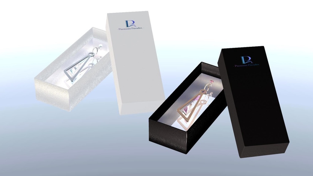 『3Dモデル』トライアングルピアス