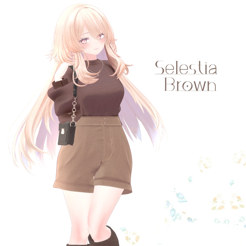 『6アバター対応』ボリュームスリーブニットコーデ