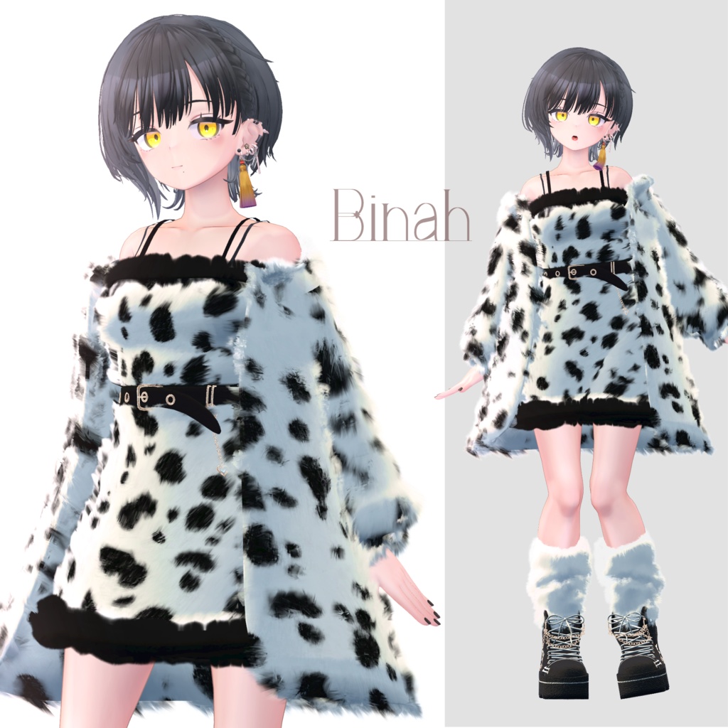 dalmatian_fur_set『3Dモデル』