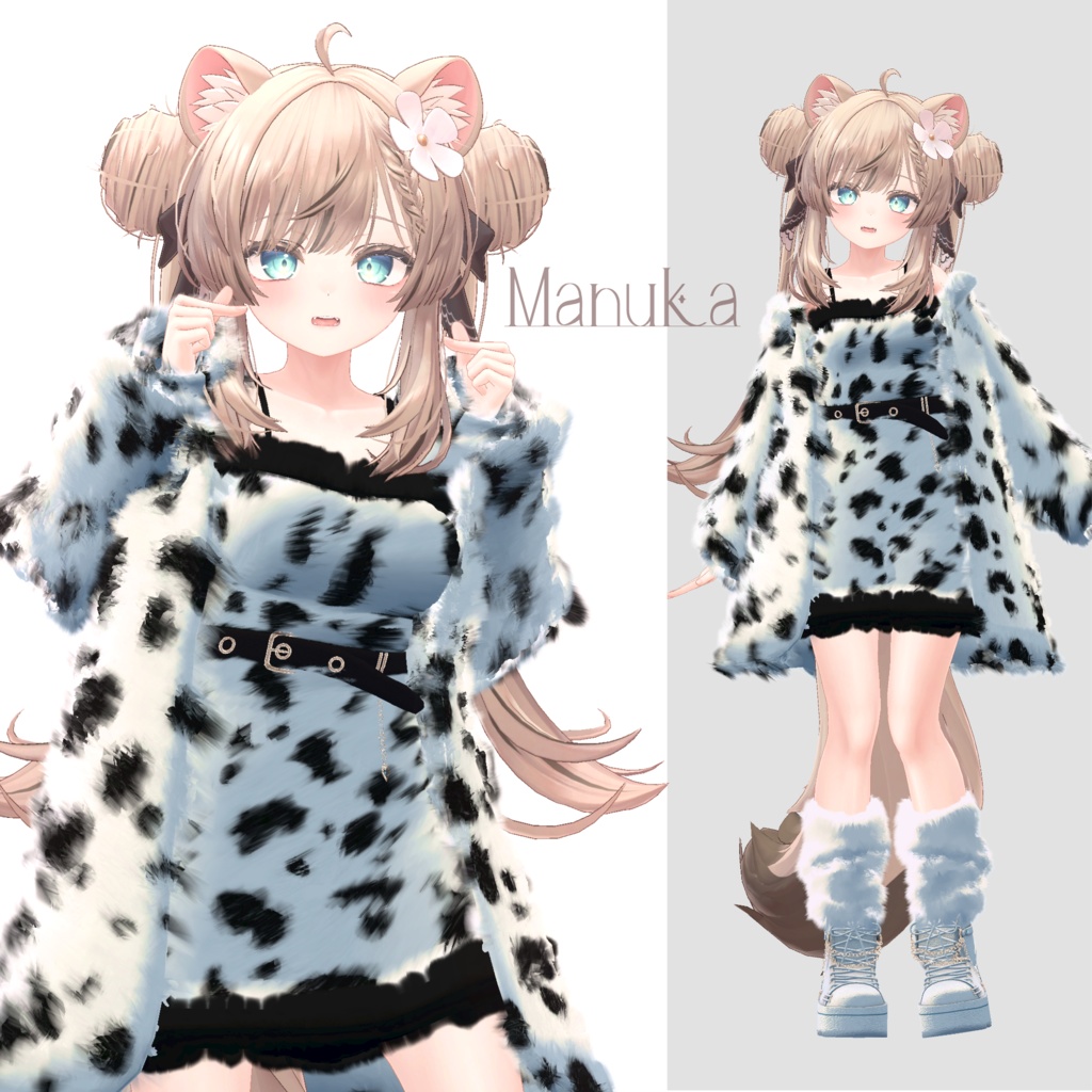 dalmatian_fur_set『3Dモデル』