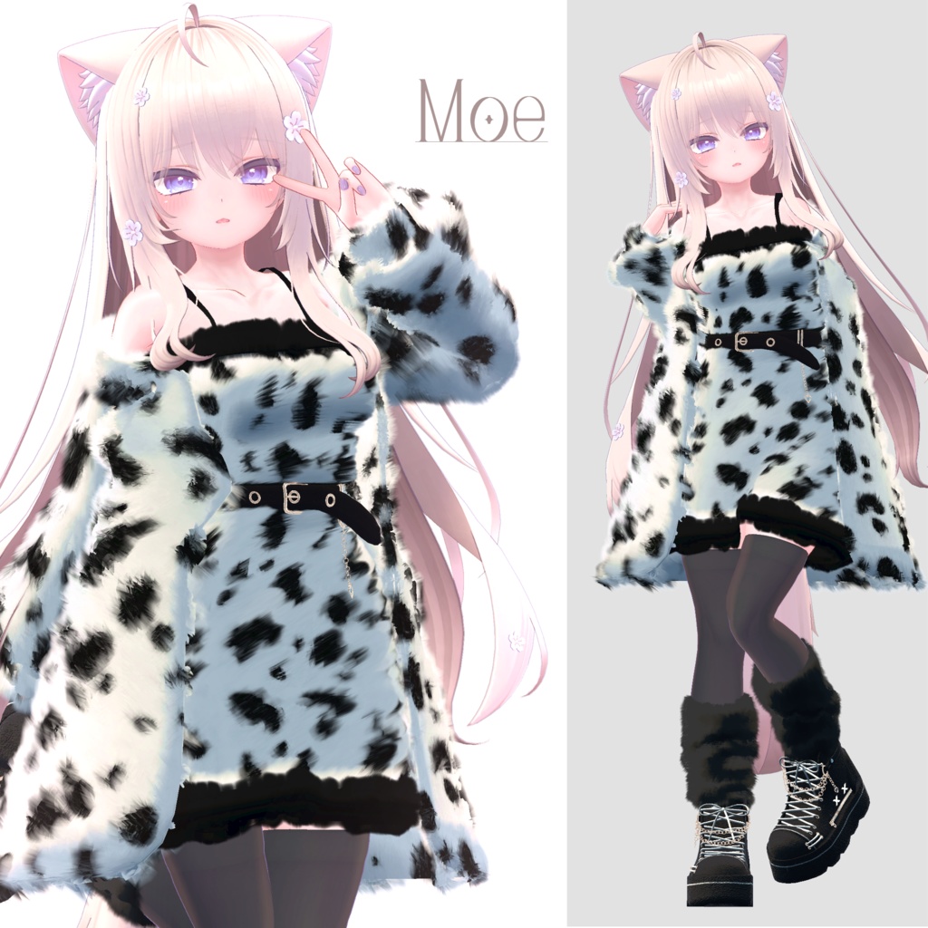 dalmatian_fur_set『3Dモデル』