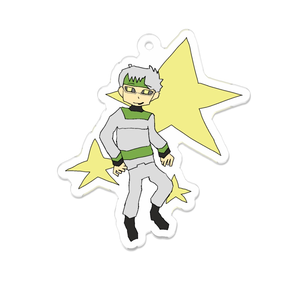 [ぶらぶら] ウグイスのアクリルキーホルダー