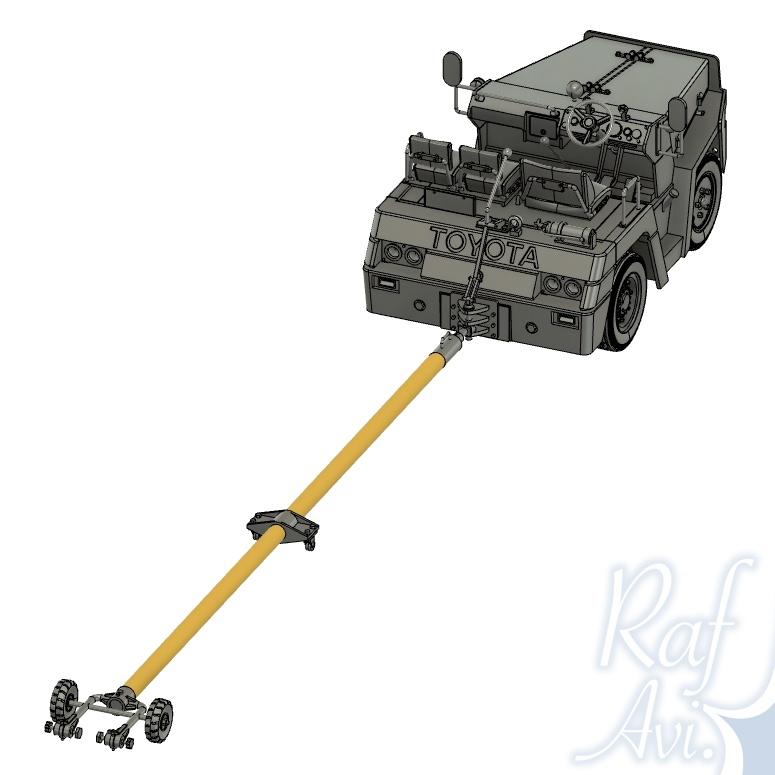 《723》1/72 3tけん引車(F-4EJ改用けん引棒付属)