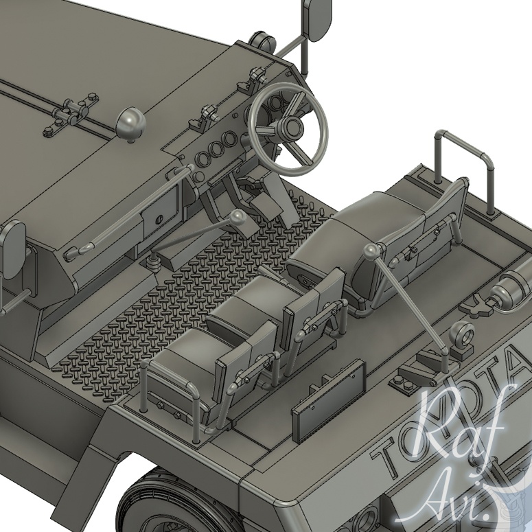 《723》1/72 3tけん引車(F-4EJ改用けん引棒付属)