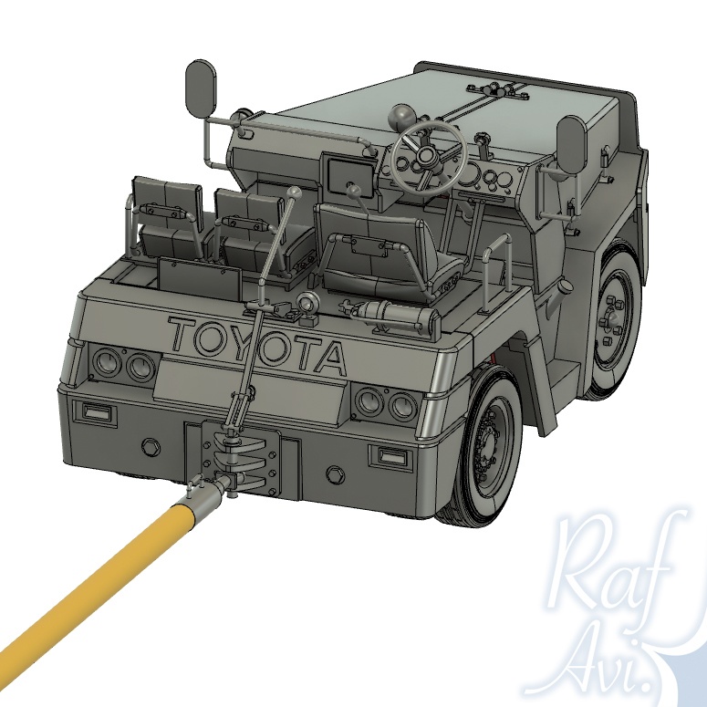 《723》1/72 3tけん引車(F-4EJ改用けん引棒付属)