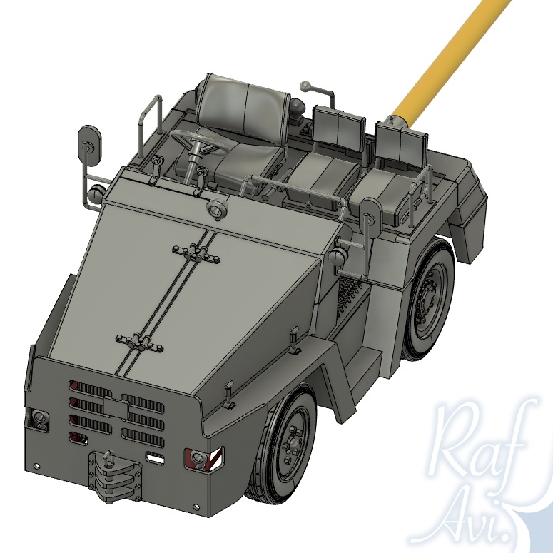 《723》1/72 3tけん引車(F-4EJ改用けん引棒付属)