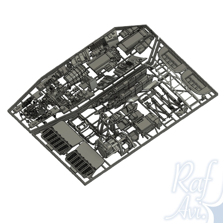 《725》1/72 RF-4EファントムⅡ コクピットディテールキット:KS-127A搭載機(ハセガワRF-4E 1機分)