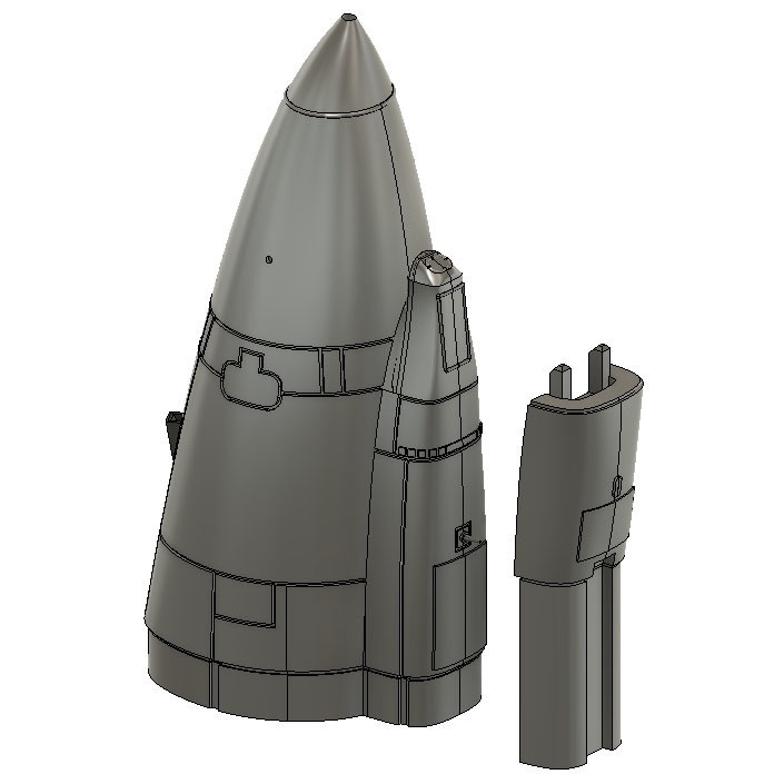 《7210》1/72 F-4EJ 301号機 ノーズコーン(ハセガワ)