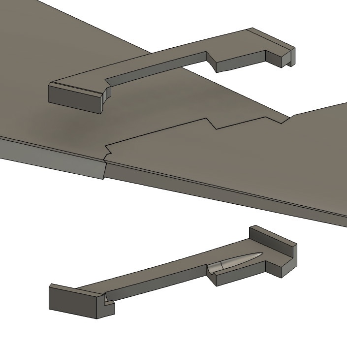 《4860》F-8Eクルセイダー 外翼(折り畳み