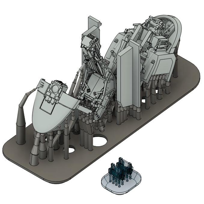 《7237》F-20コクピット(キャノピークローズ)