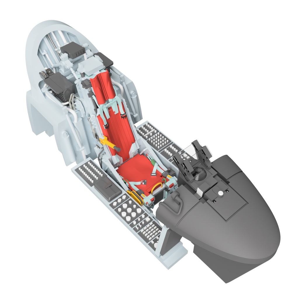 《7237》F-20コクピット(キャノピークローズ)